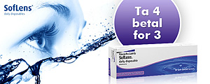 Ta 4 SofLens Daily Disposable betal for 3!