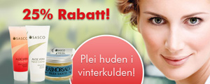 25% rabatt på utvalgte produkter fra Sasco! 