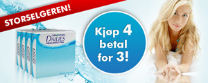 Kjøp 4 Dailies AquaComfort Plus 90p betal for 3!