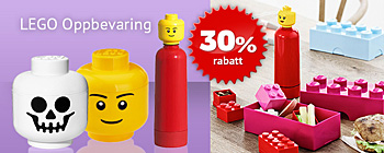 30% rabatt på oppbevaring fra LEGO!