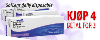 Ta 4 SofLens Daily Disposable betal for 3!