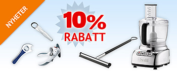 10% rabatt på nyheter!