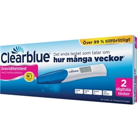Clearblue Digital Gravtest med veckoindikator 2st 2 kpl