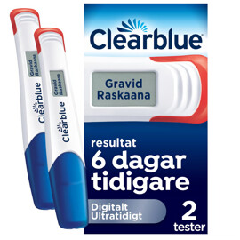 Clearblue Digitalt Ultratidigt Graviditetstest 2 st/paket