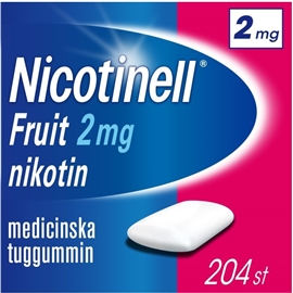 Nicotinell Tuggummi Frukt 2mg (Läkemedel) 204 st