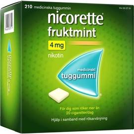 McNeil Nicorette Tuggummi fruktmint (Läkemedel) 210 st/paket