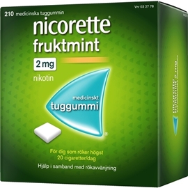 McNeil Nicorette Tuggummi fruktmint (Läkemedel) 210 st/paket