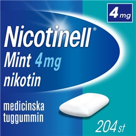 Nicotinell Tuggummi 4mg (Läkemedel) 204 st/paket