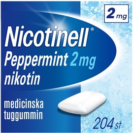 Nicotinell Tuggummi Pepparmint 2mg (Läkemedel) 204 st/paket