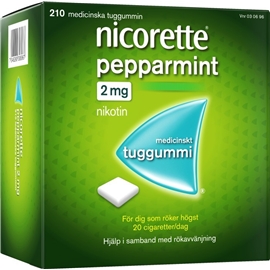 McNeil Nicorette Tuggummi Pepparmint (Läkemedel) 210 st/paket