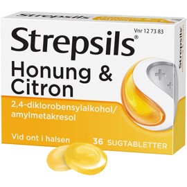 Strepsils (Läkemedel) 36 tabletter Citron / honung