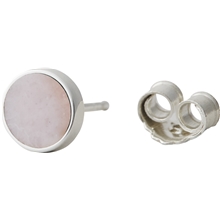 Bilde av Design Letters Earring Stud Pink Opal Silver