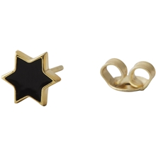Bilde av Design Letters Earring Stud Enamel Star Gold