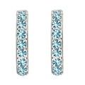 Small Crystal Creole Earrings