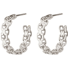Bilde av 14223-6003 Peace Chain Hoop Earrings 1 Set
