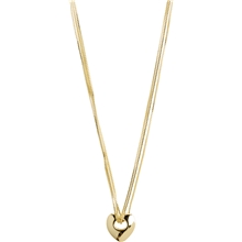 Bilde av 12234-2001 Wave Heart Necklace Gold Plated