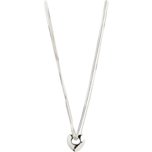 Bilde av 12234-6001 Wave Heart Necklace Silver Plated