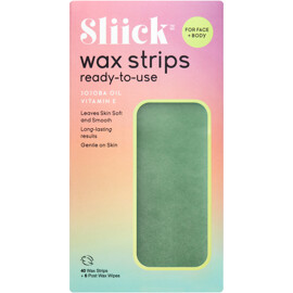 Sliick by Salon Perfect Sliick Wax Strips - Face + Body 40 kpl