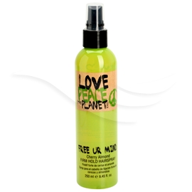 Love Peace Planet Free UR Mind Hairspray