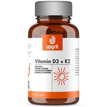 Upgrit Vitamin D3 + K2 90 kapslar