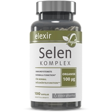 Elexir Pharma Organisk Selen komplex 100 kapselia