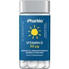 Pharbio Vitamin D 50 ug 90 stk