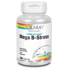 120 kapsler - Solaray Mega-B stress