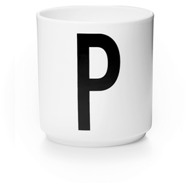 Design Letters Porslinsmugg A-Z P