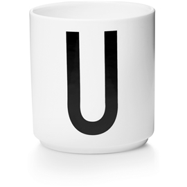 Design Letters Porslinsmugg A-Z U