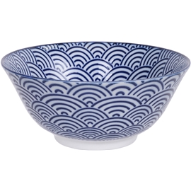 Tokyo Design Studio Nippon Blue Tayo Bowl 15.2 cm Waves