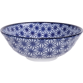 Tokyo Design Studio Nippon Blue Soba Bowl 21 cm Stars