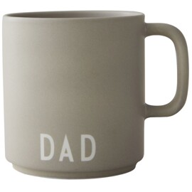 Design Letters Favoritkopp med handtag Dad / Cool Grey