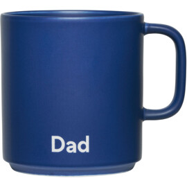 Design Letters Favoritkopp med handtag Dad / Midnight Blue