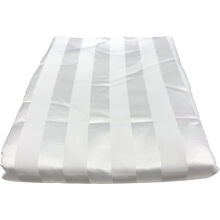 Randigt underlakan 240 x 260 cm Vit