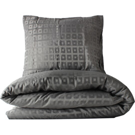 Aumi Collection Jacquard Påslakanset 150 x 210 cm Mörkgrå