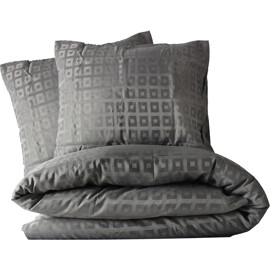 Aumi Collection Jacquard Påslakanset 230 x 220 cm Mörkgrå