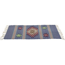 Matto - Boho Starburst 52 x 130 cm. Royal sininen