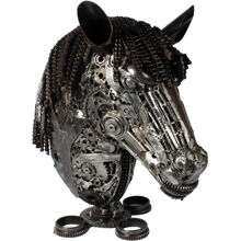 Metallskulptur Horse Head 1