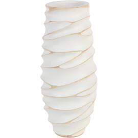 Aumi Collection Tr&auml;vas spiralformad, vit 40 cm