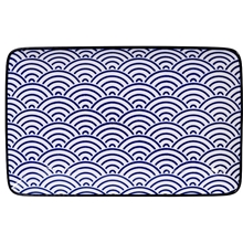 Tokyo Design Studio Nippon Blue Plate 21x13.5cm Waves