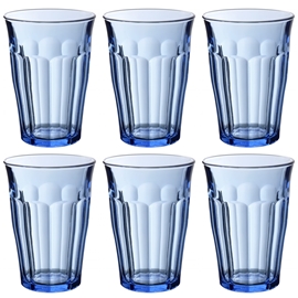 Duralex Dricksglas Picardie Bl&aring; 6-pack 36 cl
