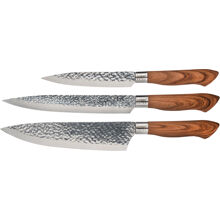 Akira Knivs�t 3 Knive Tr�skaft 1 set