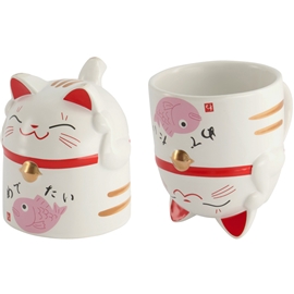 Tokyo Design Studio Kawaii Lucky Cat Mug 350ml Pink