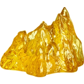 Kosta Boda The Rock Ljuslykta Gul