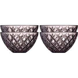 Lyngby Glas Sorrento Skål 12 cm 4-pack 1 set Pink