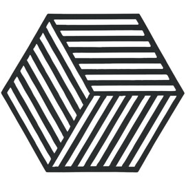 Zone Denmark Grytunderlägg Hexagon 16 cm Svart