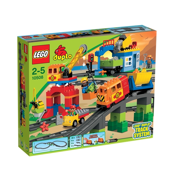 10508 Ekstra Stort Togsett DUPLO Creative building LEGO Shopping4net Lego Förvaring Huvud Stort ~ 10508 Ekstra Stort Togsett DUPLO Creative building LEGO Shopping4net