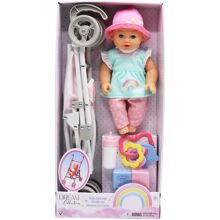 Happy Friend Lotta -nukke 30 cm rattaiden kanssa