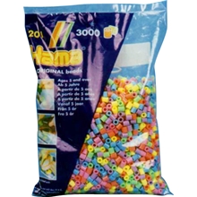 Hama Perlor 3000st Pastell farger