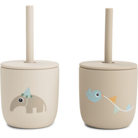 Done by Deer Silicone Straw Cup 2-p Celebration
